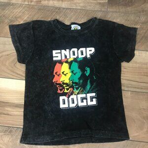 Cross Colors Black Snoop Dogg Logo Child Tee Size XS